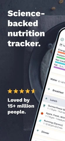Cronometer interface in developer-supplied App Store artwork