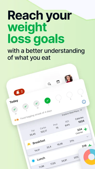 fatsecret interface in developer-supplied App Store artwork