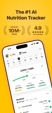Fitia interface in developer-supplied App Store artwork